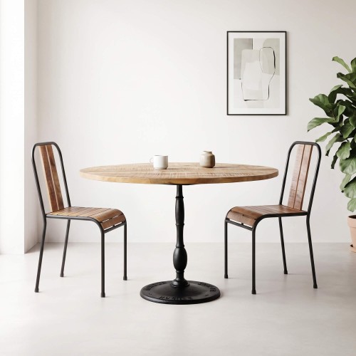 Industrieller runder Bistrotisch