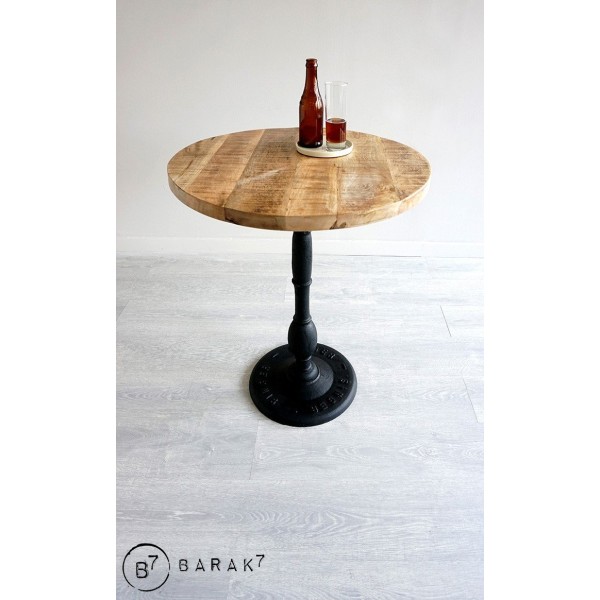 Industrieller runder Bistrotisch 60 cm