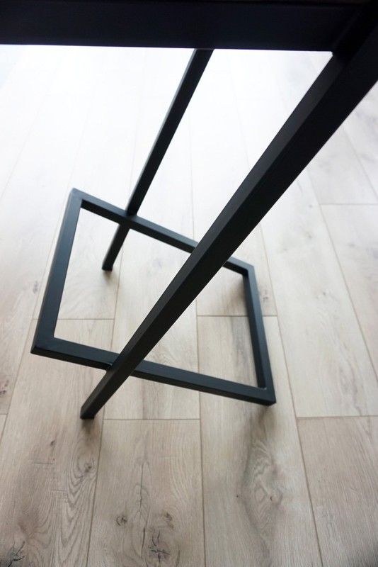 Barstuhl aus Holz und Metall Linea