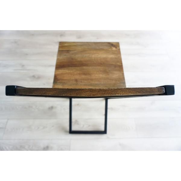 Barstuhl aus Holz und Metall LINEA