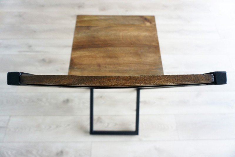 Barstuhl aus Holz und Metall Linea