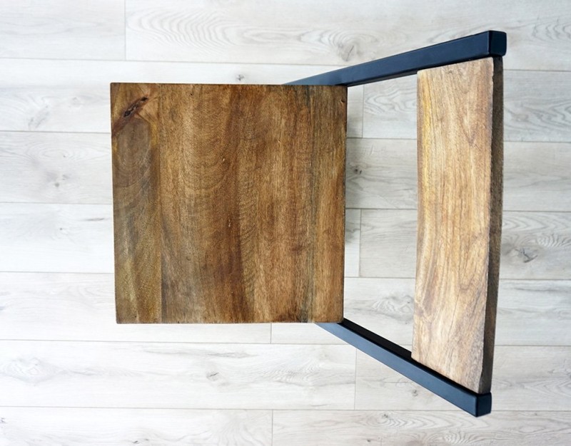 Barstuhl aus Holz und Metall Linea