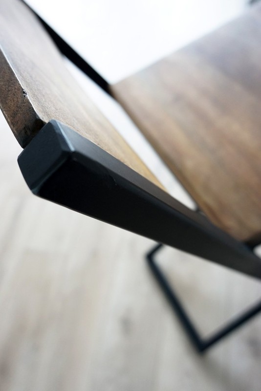 Barstuhl aus Holz und Metall Linea