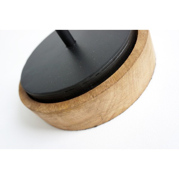 Industrielle Stehlampe aus Holz und Metall - Woody