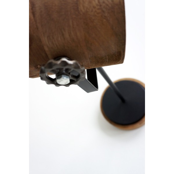 Industrielle Stehlampe aus Holz und Metall - Woody