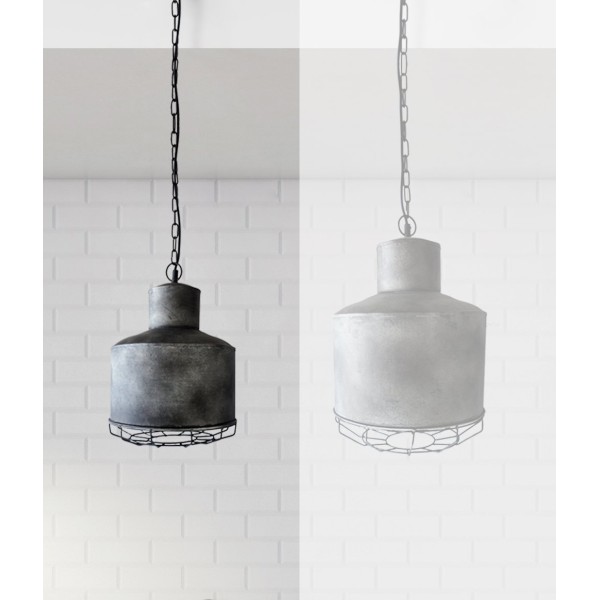 Industrielle Pendelleuchte aus Metall 28 cm - Berlin