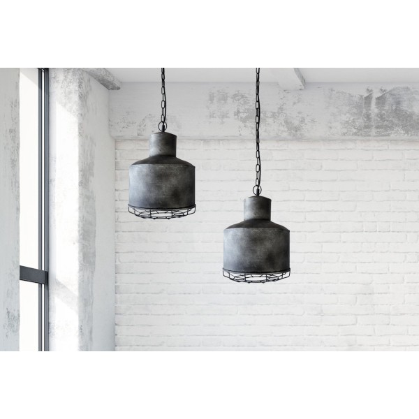 Industrielle Pendelleuchte aus Metall 28 cm - Berlin