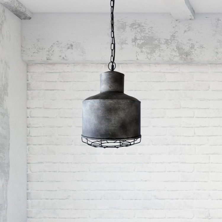 Industrielle Pendelleuchte aus Metall 28 cm - Berlin