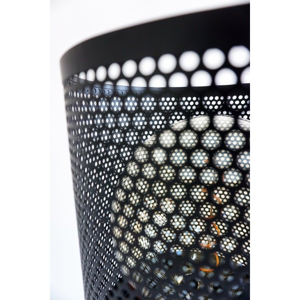 Industrielle Stehleuchte aus schwarzem Metall 105 cm - Candle