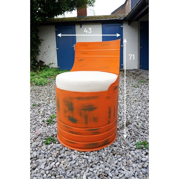 Industriesessel Kanister orange