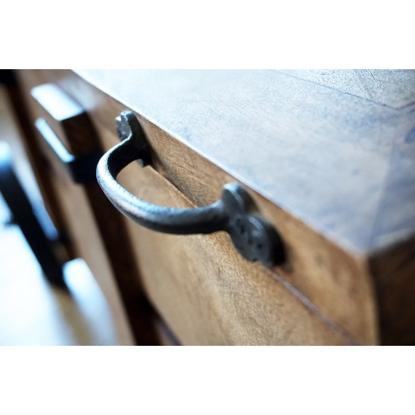 Industrieller Couchtisch Truhe