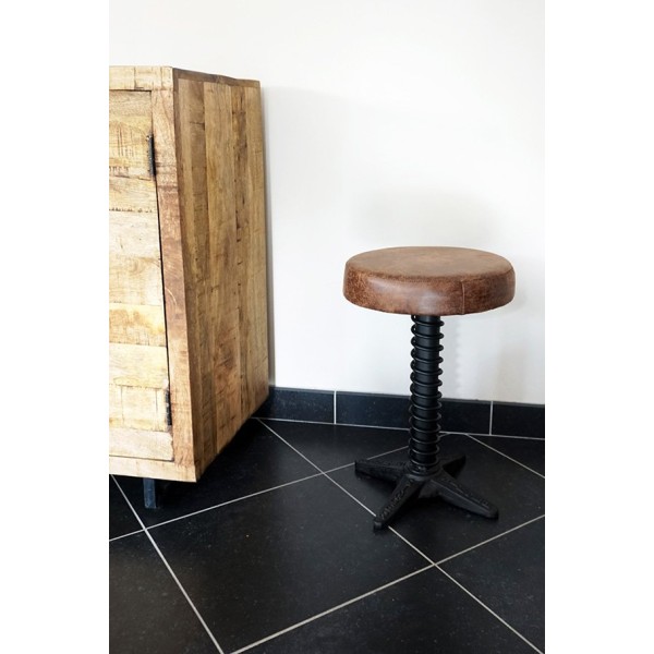 Industrieller Hocker Feder