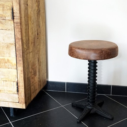 Industrieller Hocker Feder