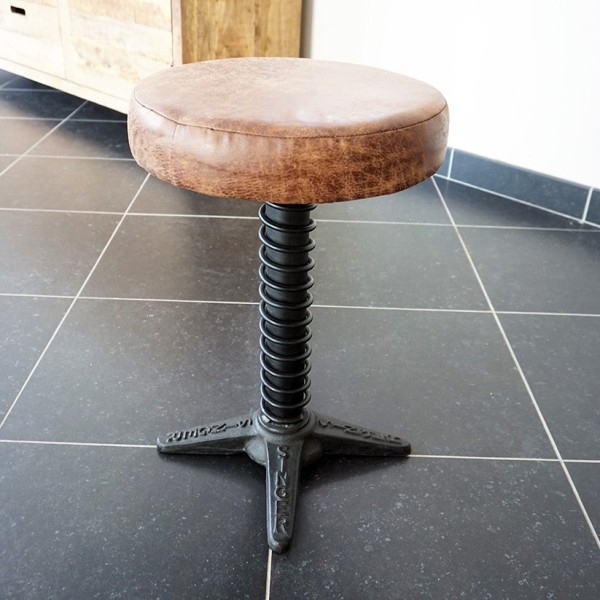 Industrieller Hocker Feder