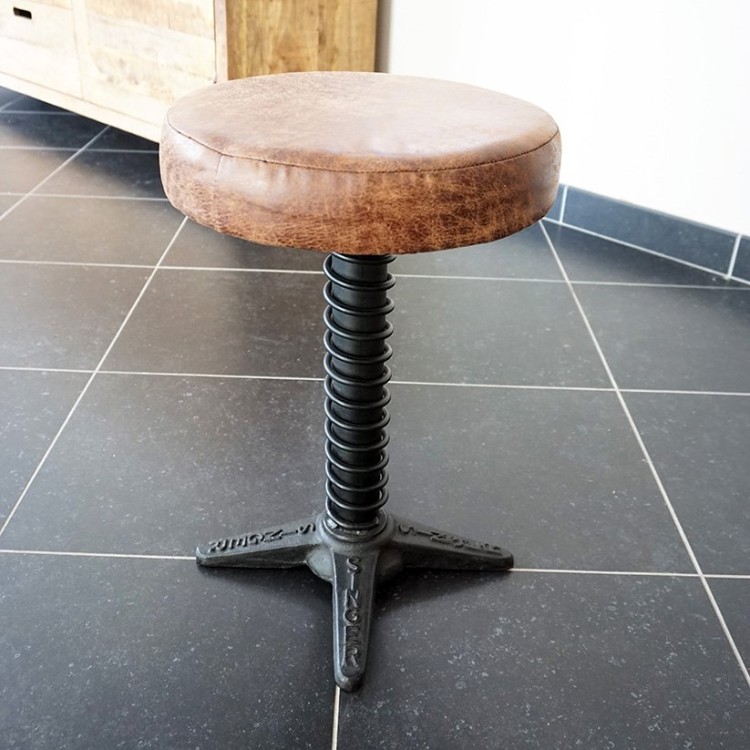 Industrieller Hocker Feder