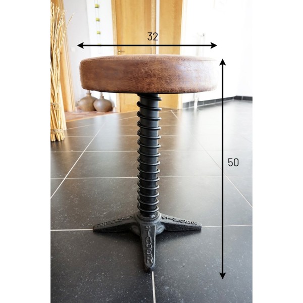Industrieller Hocker Feder