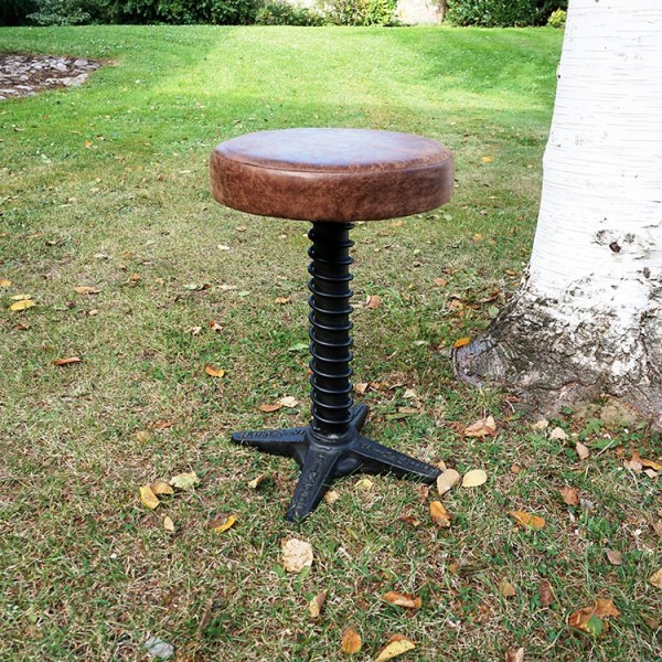 Industrieller Hocker Feder