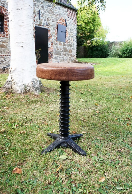 Industrieller Hocker Feder