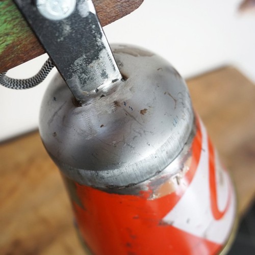 Industrielle Tischlampe recycled