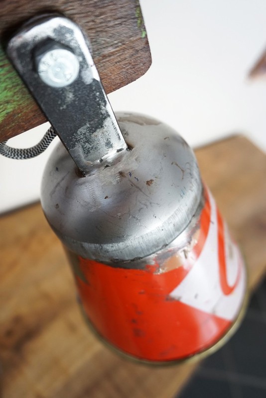 Industrielle Tischlampe recycled