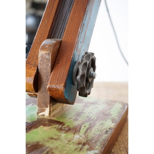 Industrielle Tischlampe recycled