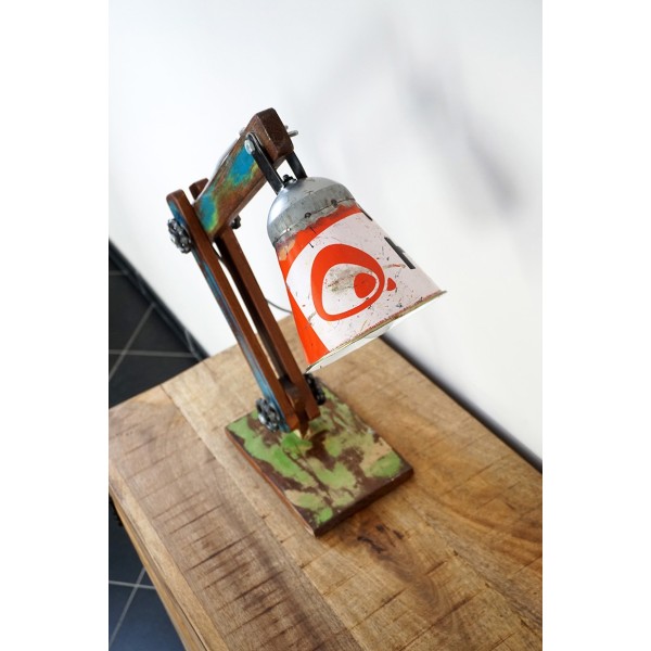 Industrielle Tischlampe recycled