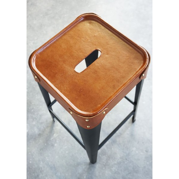 Barhocker aus Leder - New Orleans