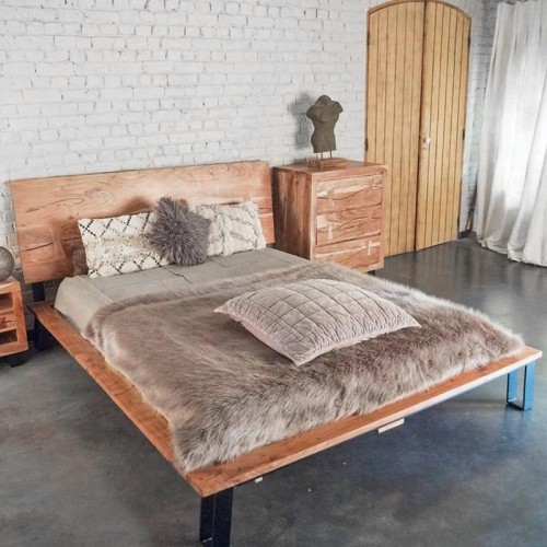 2-Sitzer-Bett aus Akazie "Urban Jungle
