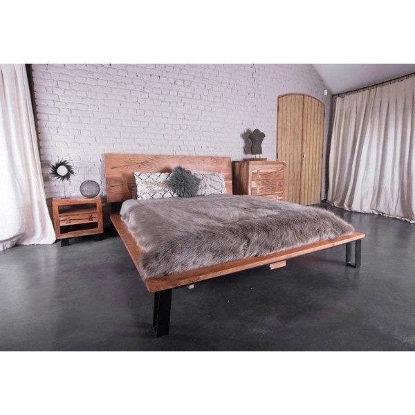 2-Sitzer-Bett aus Akazie "Urban Jungle