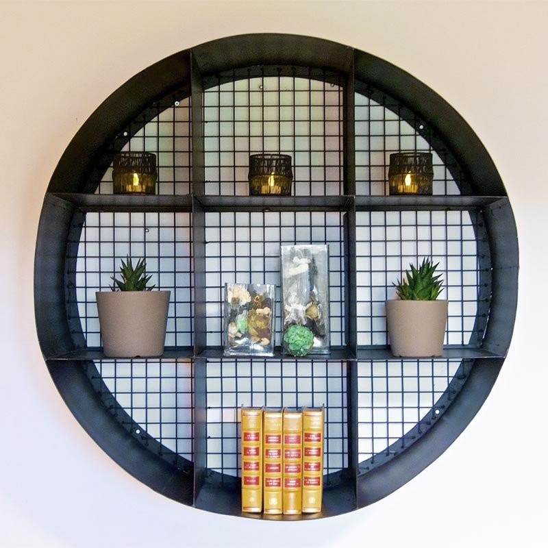 Wandregal im Industriestil 90cm