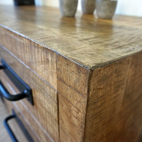 TV-Möbel aus Holz & Metall BROOKLYN 115 cm