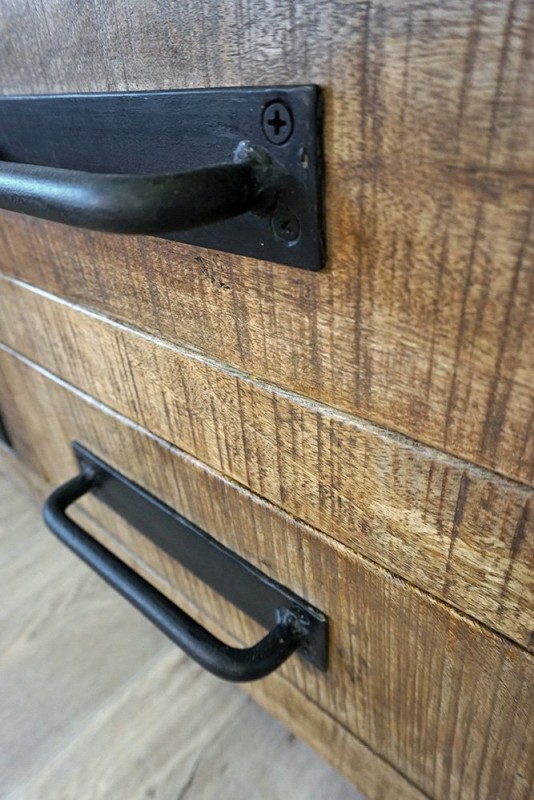 TV-Möbel aus Holz & Metall 115 cm - Brooklyn