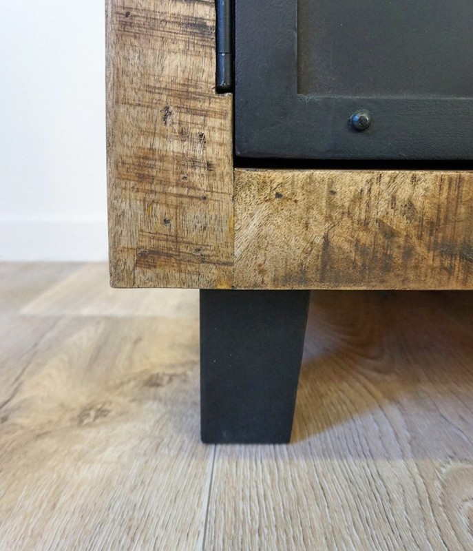 TV-Möbel aus Holz & Metall 115 cm - Brooklyn