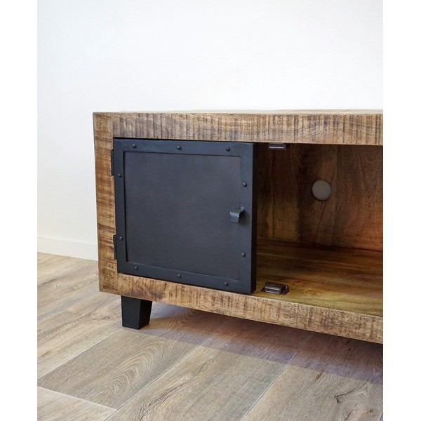 TV-Möbel aus Holz & Metall BROOKLYN 115 cm