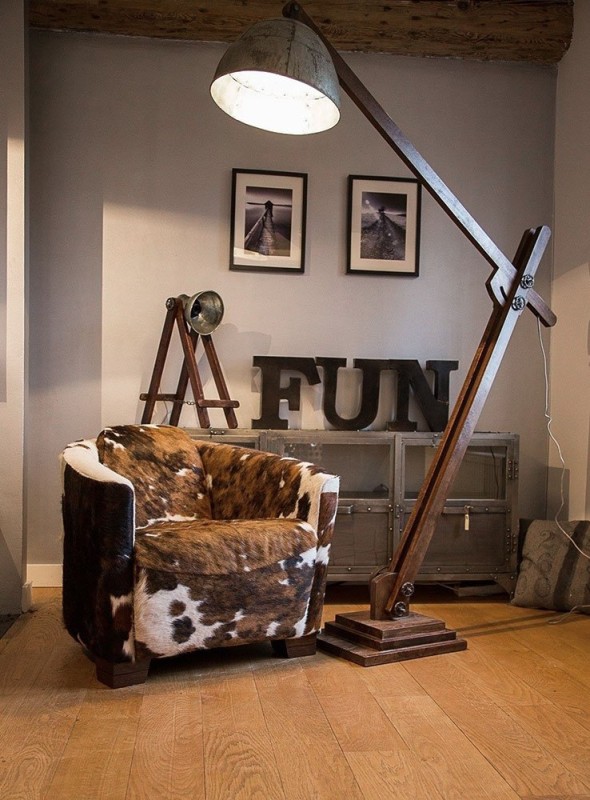 Industrielle Stehlampe Acrobat