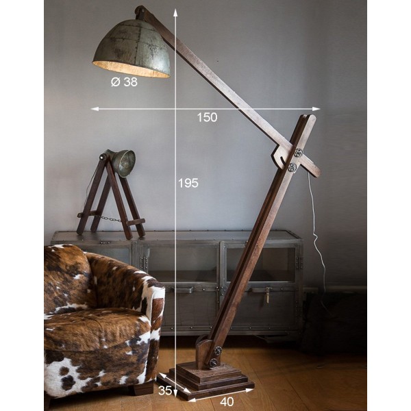 Industrielle Stehlampe Acrobat