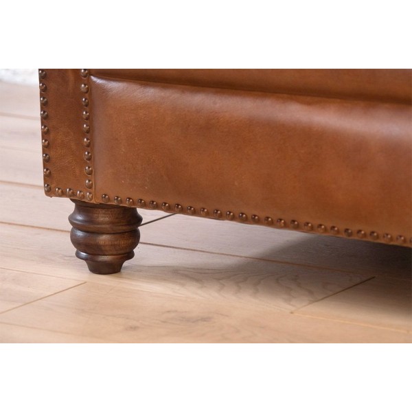 Chesterfield Ledersofa 3-Sitzer