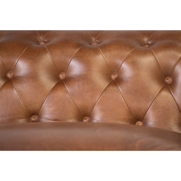 Chesterfield Ledersofa 3-Sitzer