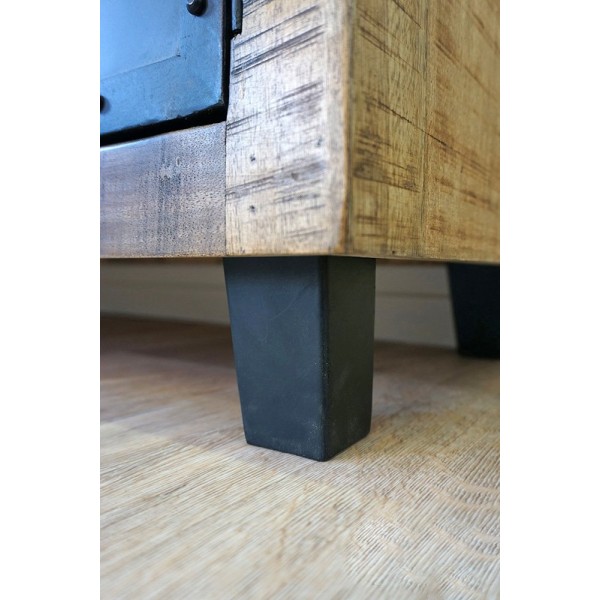 TV-Möbel aus Holz & Metall BROOKLYN 115 cm