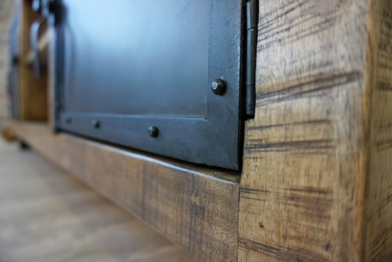 TV-Möbel aus Holz & Metall 150 cm - Brooklyn