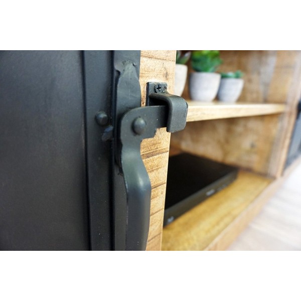 TV-Möbel aus Holz & Metall BROOKLYN 115 cm