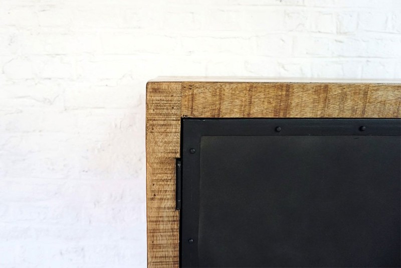 Industrieller Sideboardschrank aus Holz und Metall - Brooklyn