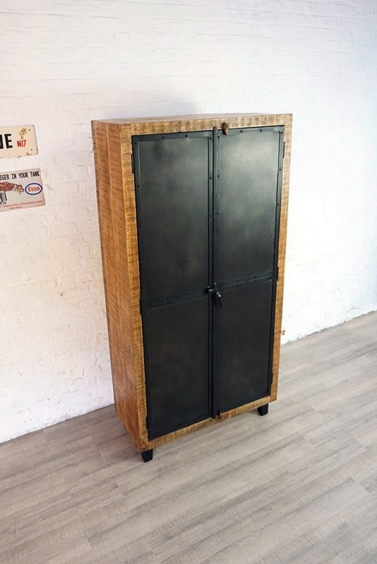 Industrielle Schränke aus Holz und Metall - Brooklyn
