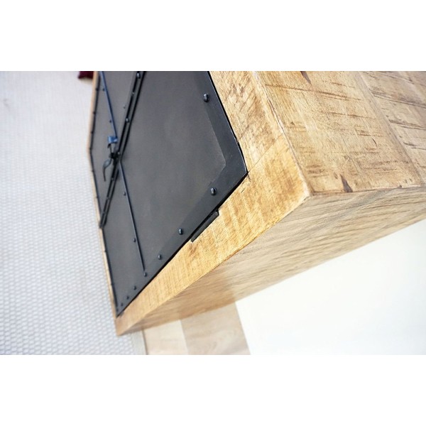 Industrielles Sideboard aus Holz und Metall Brooklyn