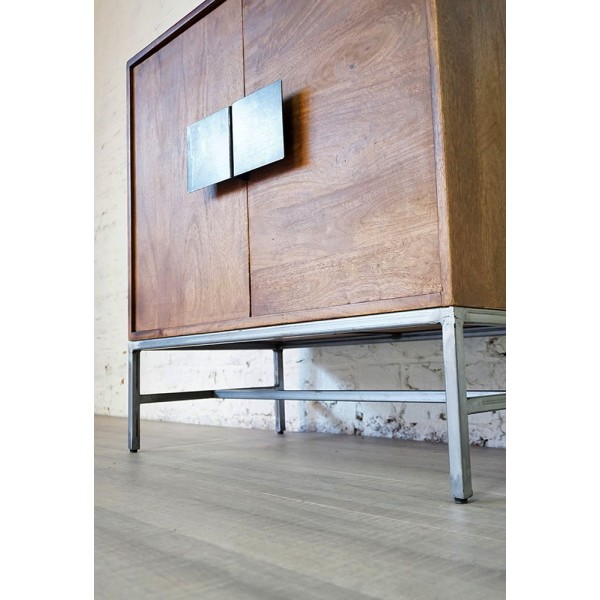 Kleines Buffet Holz Metall Industrie CHIC