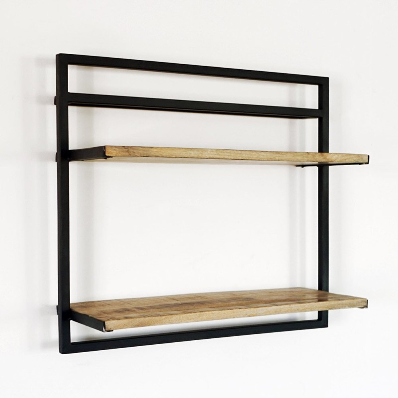 Regal aus Holz und Metall 70 x 60 - Selfsh