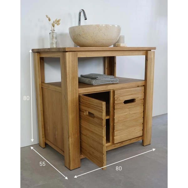 Badezimmermöbel 80 cm - Azur