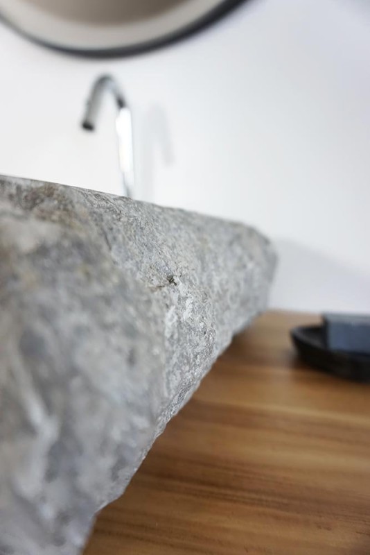 Freistehendes Badezimmer-Waschbecken aus Stein - Marmo