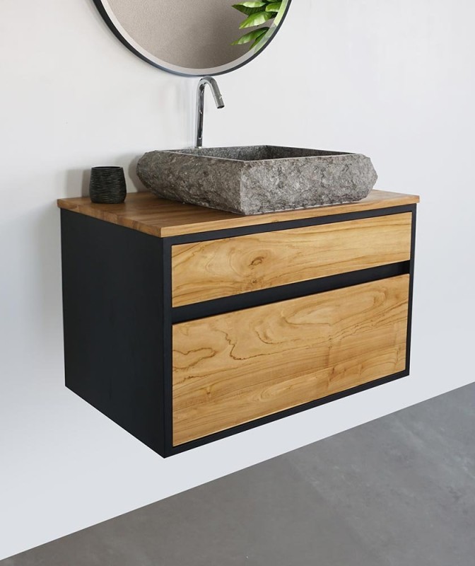 Freistehendes Badezimmer-Waschbecken aus Stein - Marmo