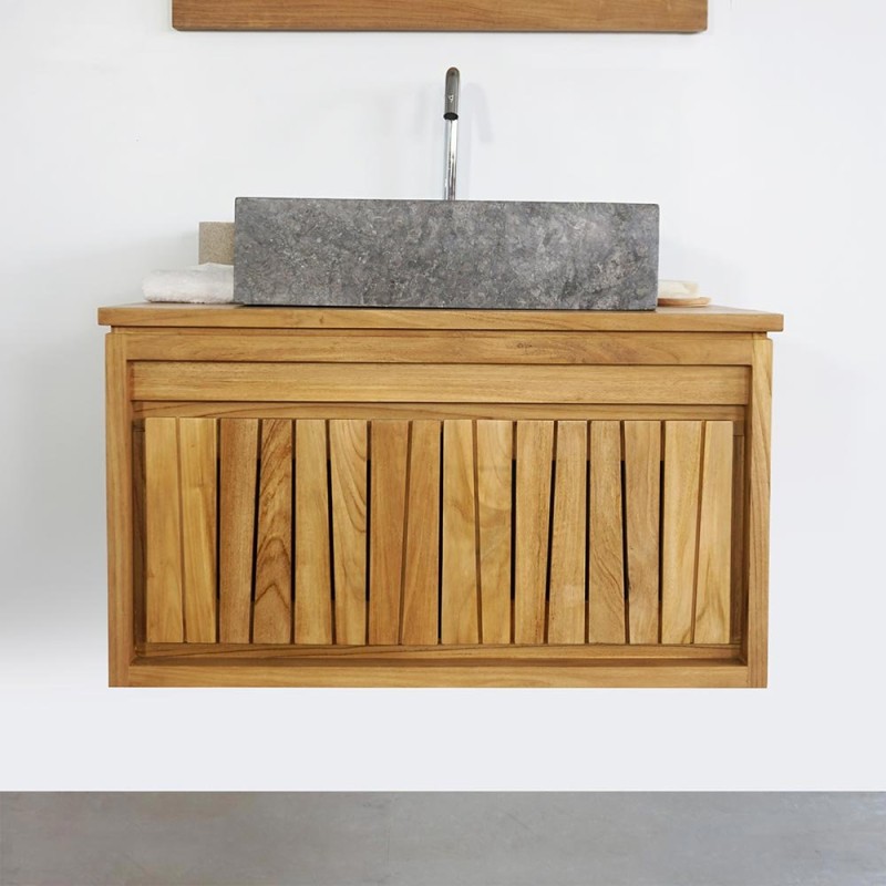 Freistehendes Badezimmerwaschbecken aus Stein - Lily